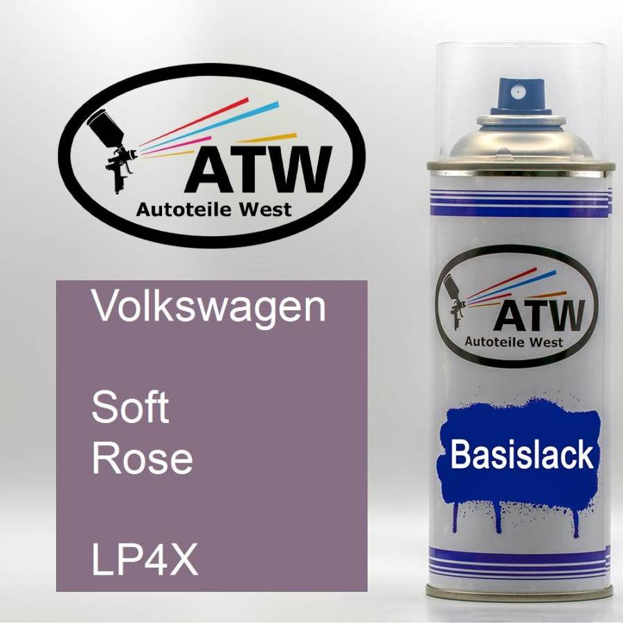 Volkswagen, Soft Rose, LP4X: 400ml Sprühdose, von ATW Autoteile West.